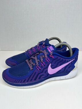 Nike Free 5.0 Womens Size 8.5M Deep Purp/Lilac 724383-405 2015 XLNT Condition